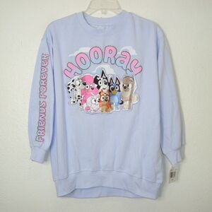 NWT BLUEY Family "Forever Friends" Embroidered Sweatshirt Size L (14)